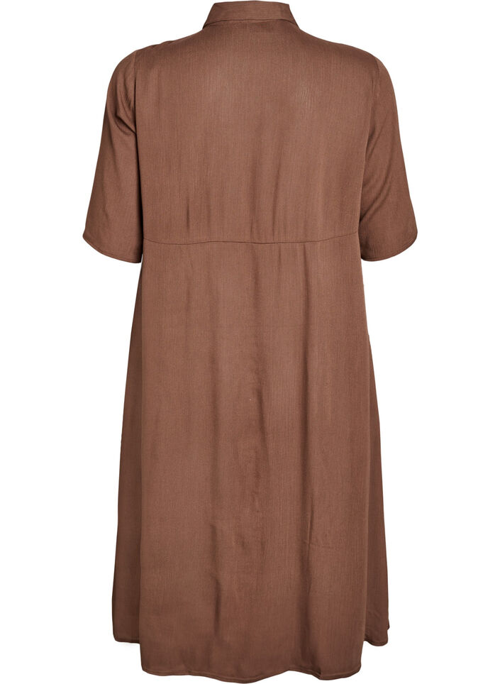 Midikleid mit kurzen &Auml;rmeln, Gr&uuml;n, Packshot image number 1