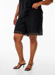 Lockere Spitzenshorts, Schwarz, Model image number 3