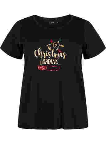 Weihnachtliches T-Shirt aus Baumwolle