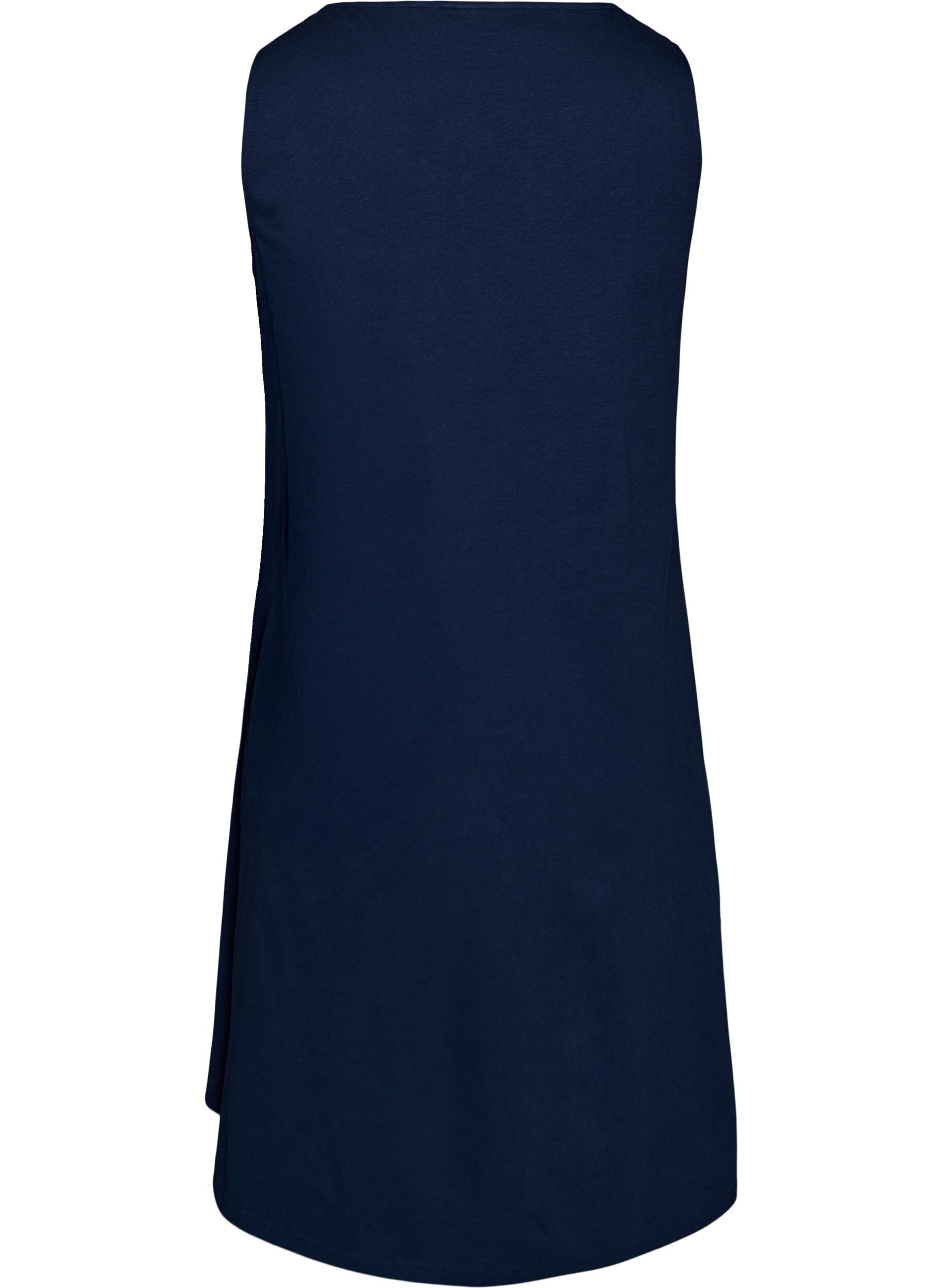 Zizzi &Auml;rmelloses Kleid in A-Linie, Blau, Packshot image number 1