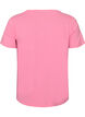 Einfarbiges basic T-Shirt aus Baumwolle, Pink, Packshot image number 1