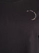 Sportliches T-Shirt aus Bio-Baumwolle, Schwarz, Packshot image number 2