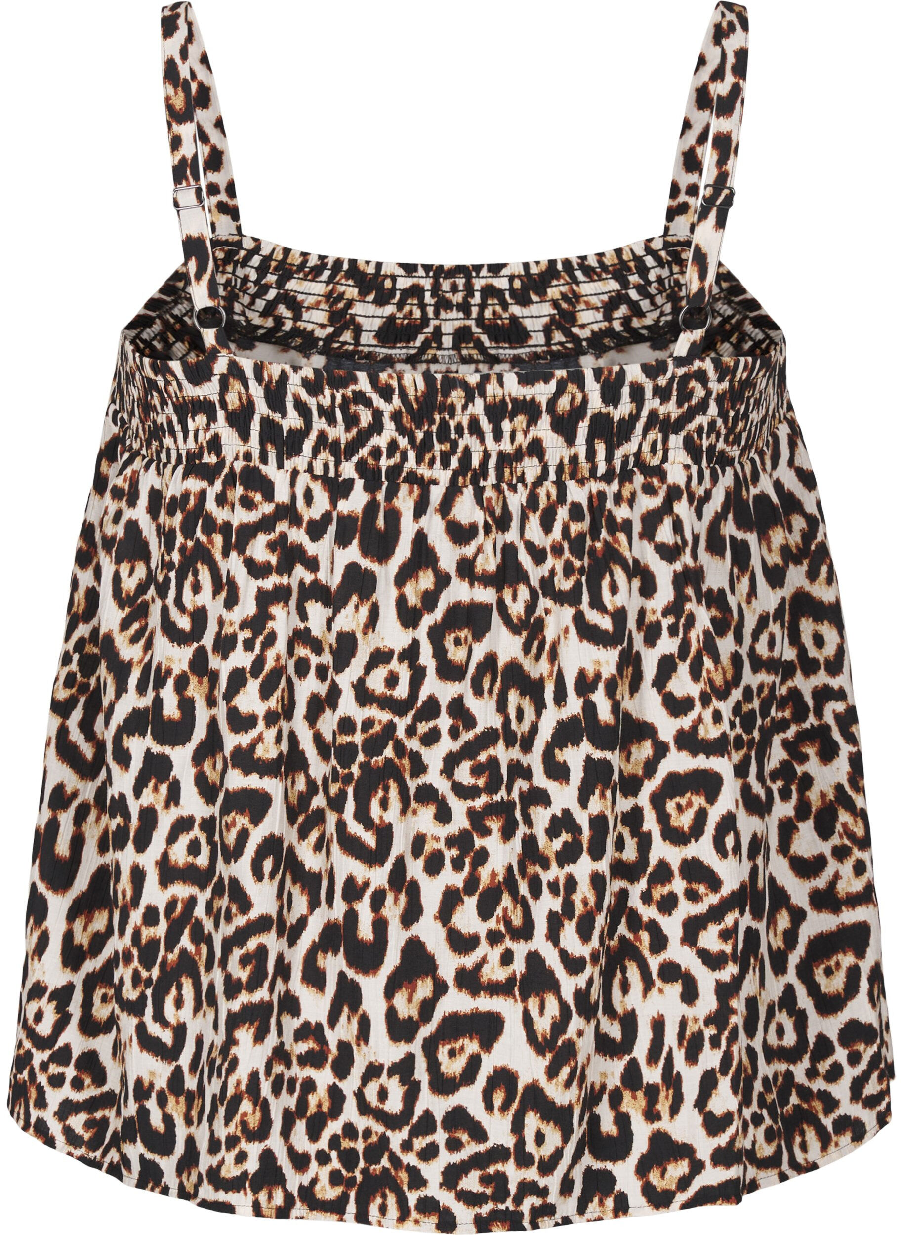 Zizzi Viskose-Top mit schmalen Tr&auml;gern., Beige, Packshot image number 1