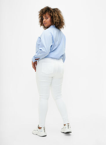 Jeggings mit hoher Taille, White, Model image number 1