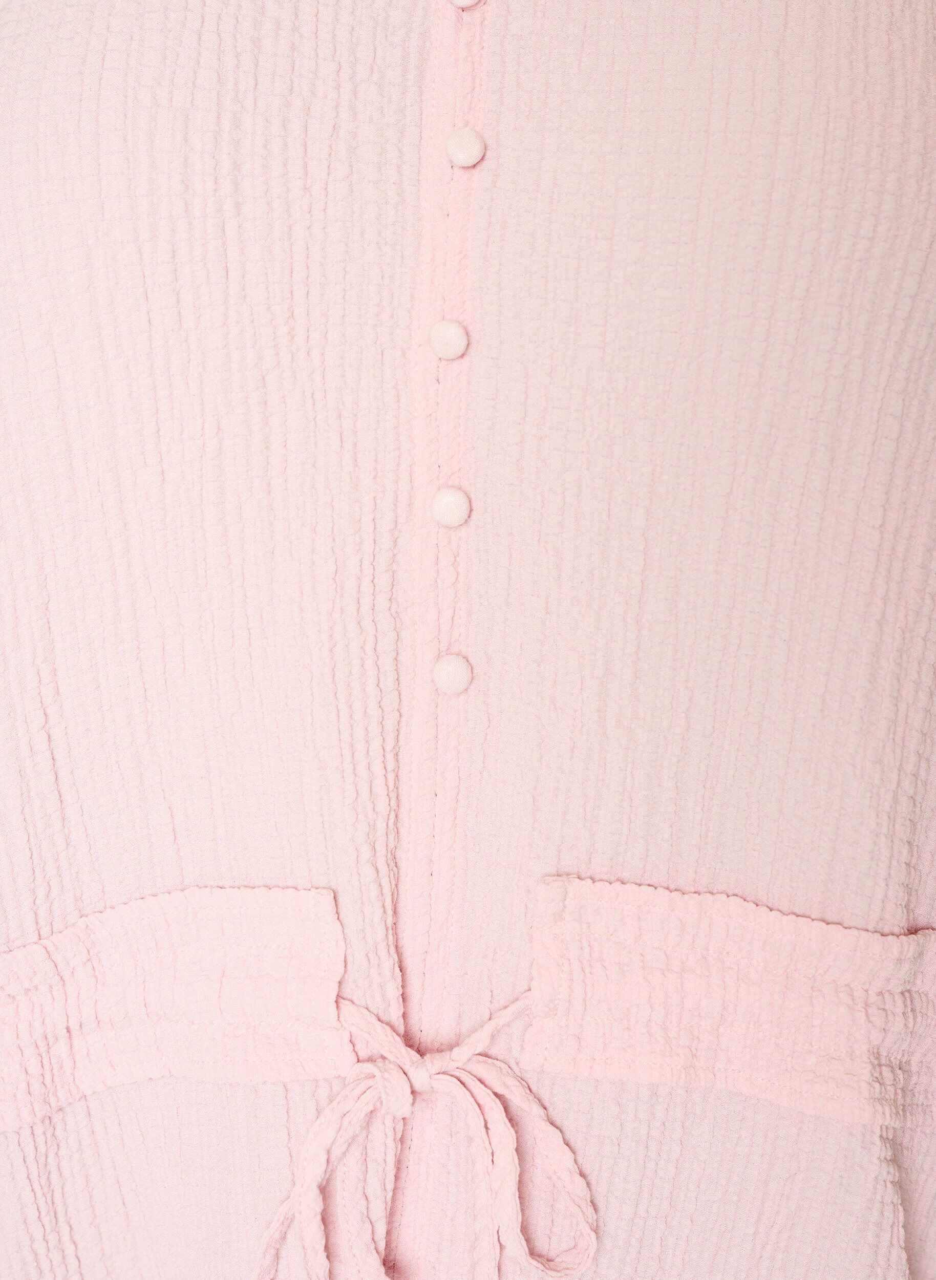 ZizziBluse mit Struktur und Taillenbindung, Pink, Packshot image number 2