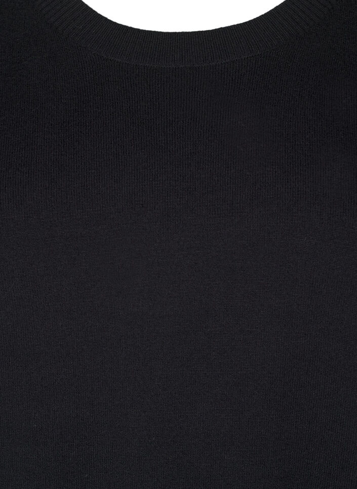 FLASH – Strickpullover mit Rundhalsausschnitt, Schwarz, Packshot image number 2