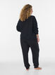 Sweatjacke mit hohem Kragen und Rei&szlig;verschluss, Schwarz, Model image number 2