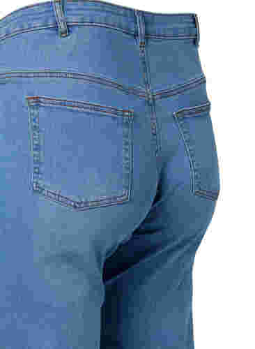 Hoch taillierte Gemma-Jeans mit normaler Passform, Light blue, Packshot image number 3