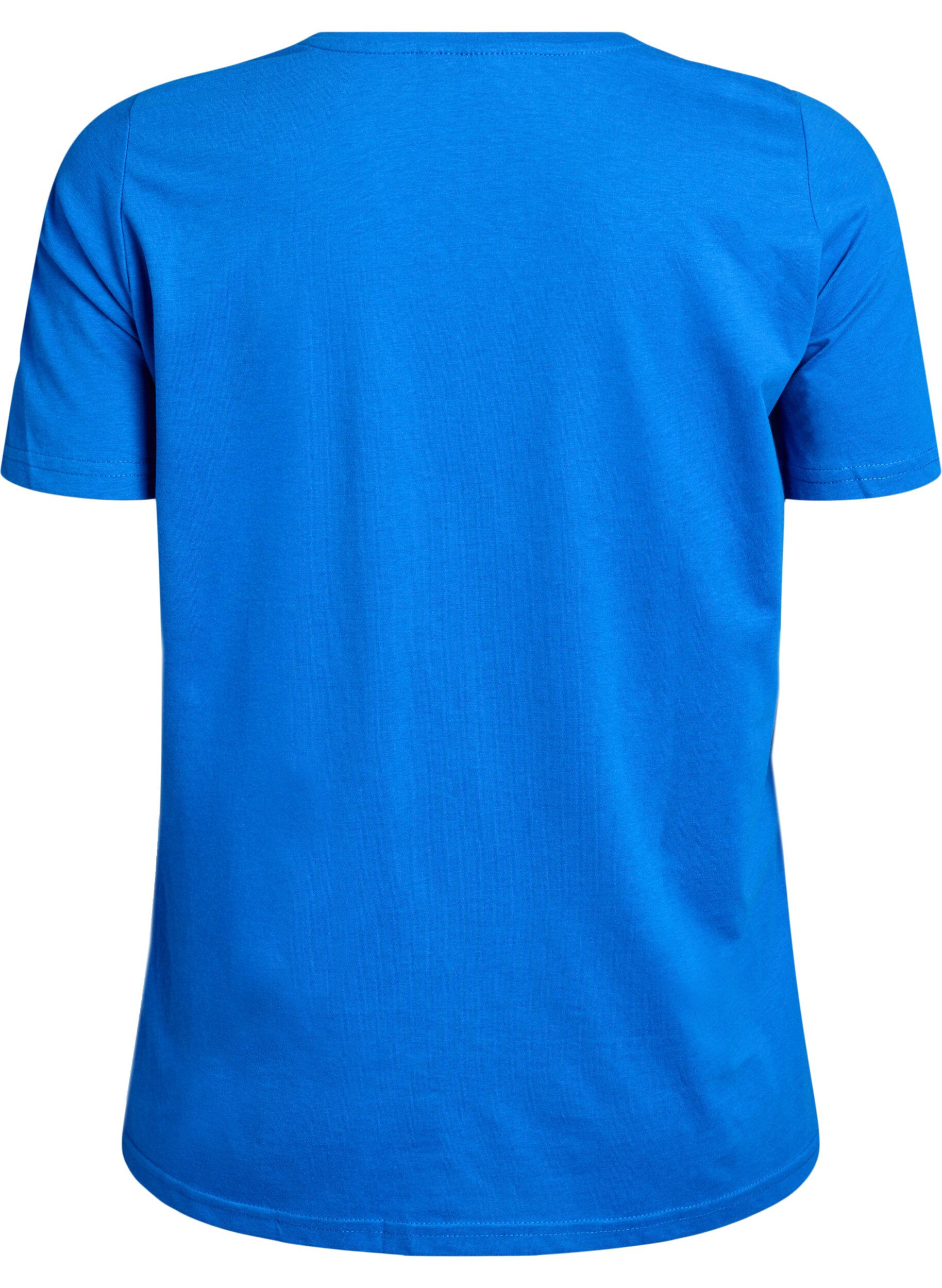 Zizzi FLASH - T-Shirt mit Print, Blau, Packshot image number 1