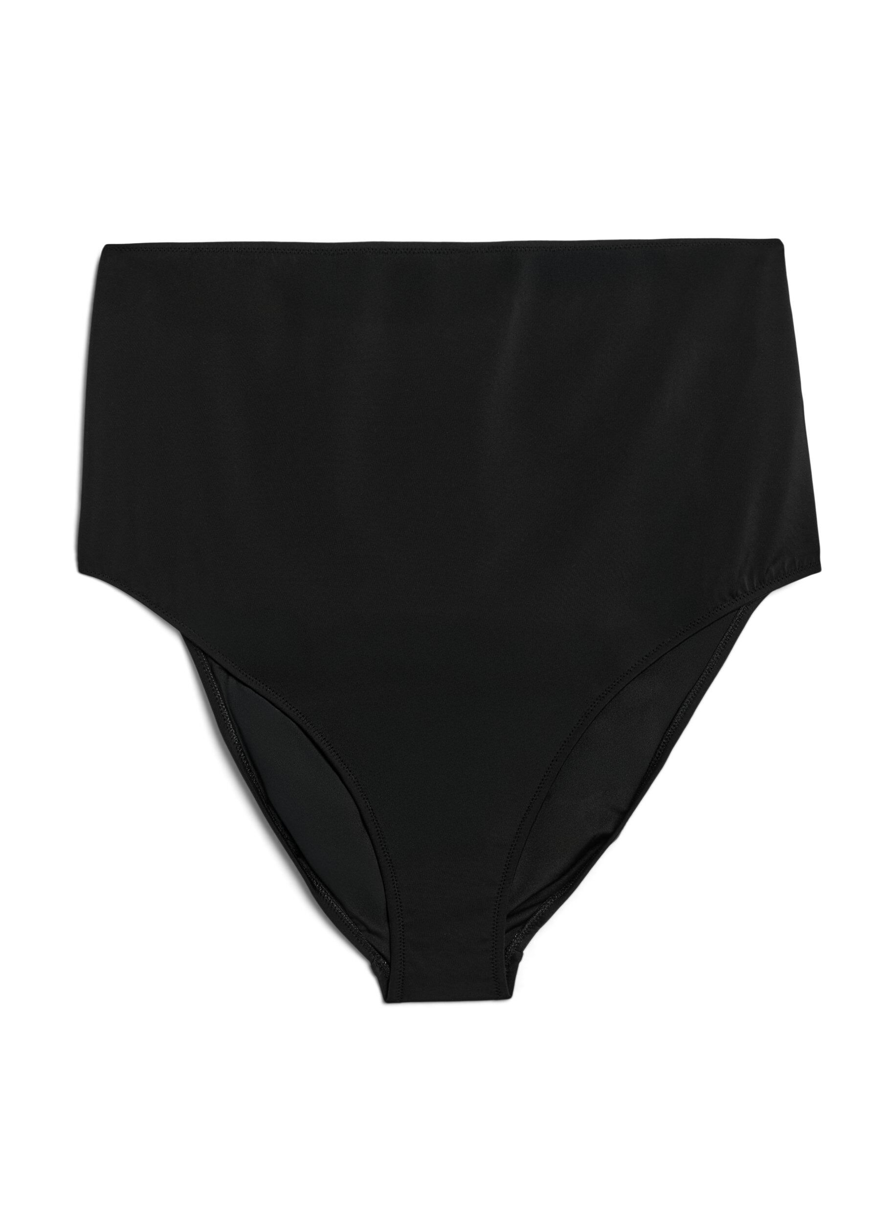 Zizzi Bikinislip mit hoher Taille, Schwarz, Packshot image number 0