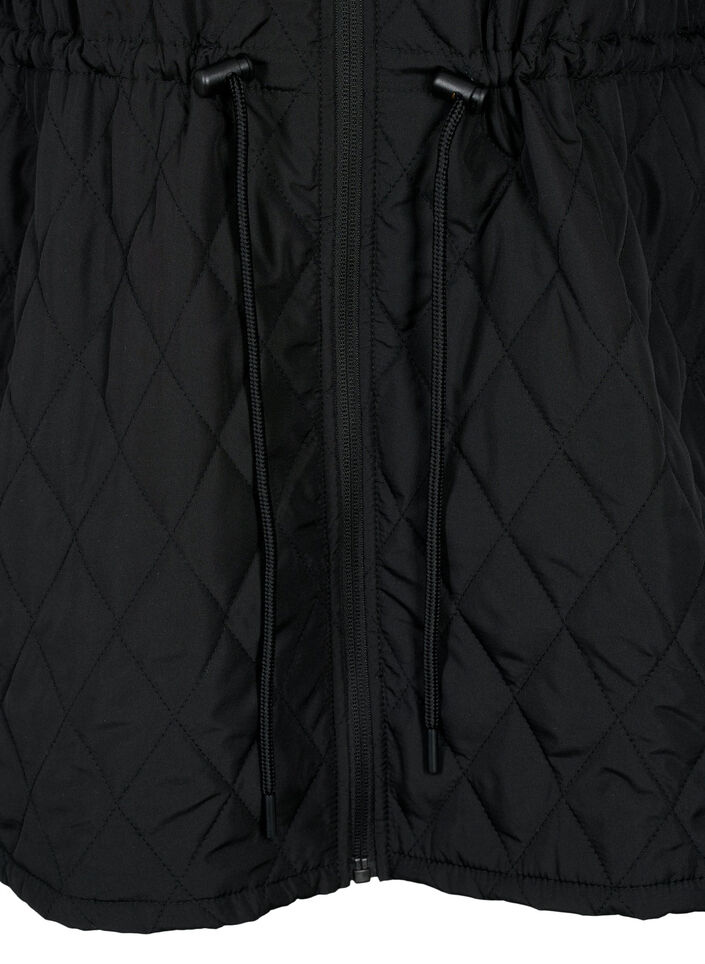 Reflektierende Sportjacke mit verstellbarem Taillenbund, Black w. Reflex, Packshot image number 3