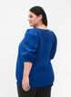 Smock Bluse mit Lyocell (TENCEL™), Strong Blue, Model image number 1