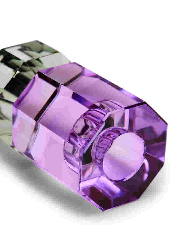 Kristall-Kerzenleuchter, Olive/Violet, Packshot image number 3