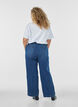 Myra Jeans in weiter Passform mit hoher Taille, Blau, Model image number 1