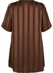 A-Linien-Kleid mit Streifen und 1/2-Ärmeln, Chestnut, Packshot image number 1