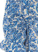 Baumwollbluse mit eckigem Ausschnitt, Blau, Packshot image number 3