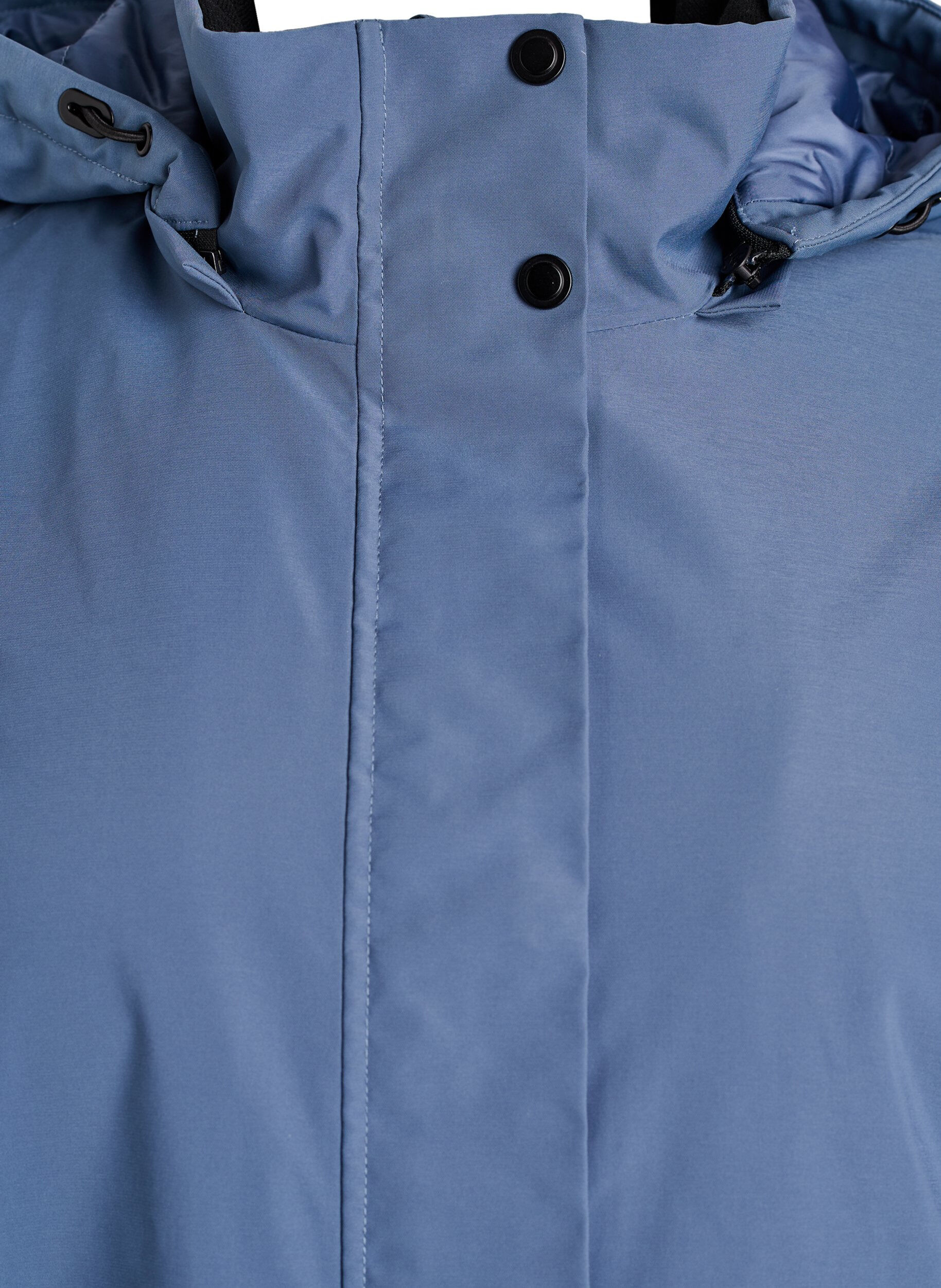 Zizzi Wattierter Funktions-Winterparka, Blau, Packshot image number 2