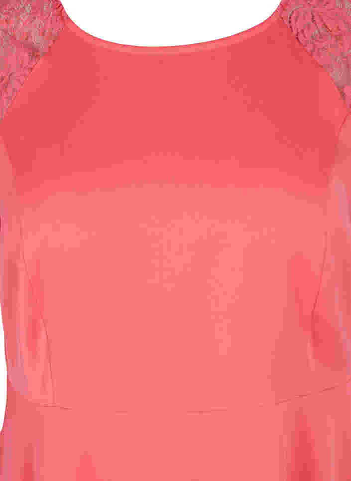 Midikleid mit kurzen Spitzenärmeln, Dubarry, Packshot image number 2