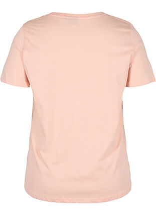 Kurzarm T-Shirt aus Baumwolle mit Aufdruck, Rose Cloud Loved, Packshot image number 1
