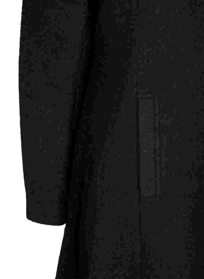 Mantel mit Kapuze in A-Form, Black, Packshot image number 3