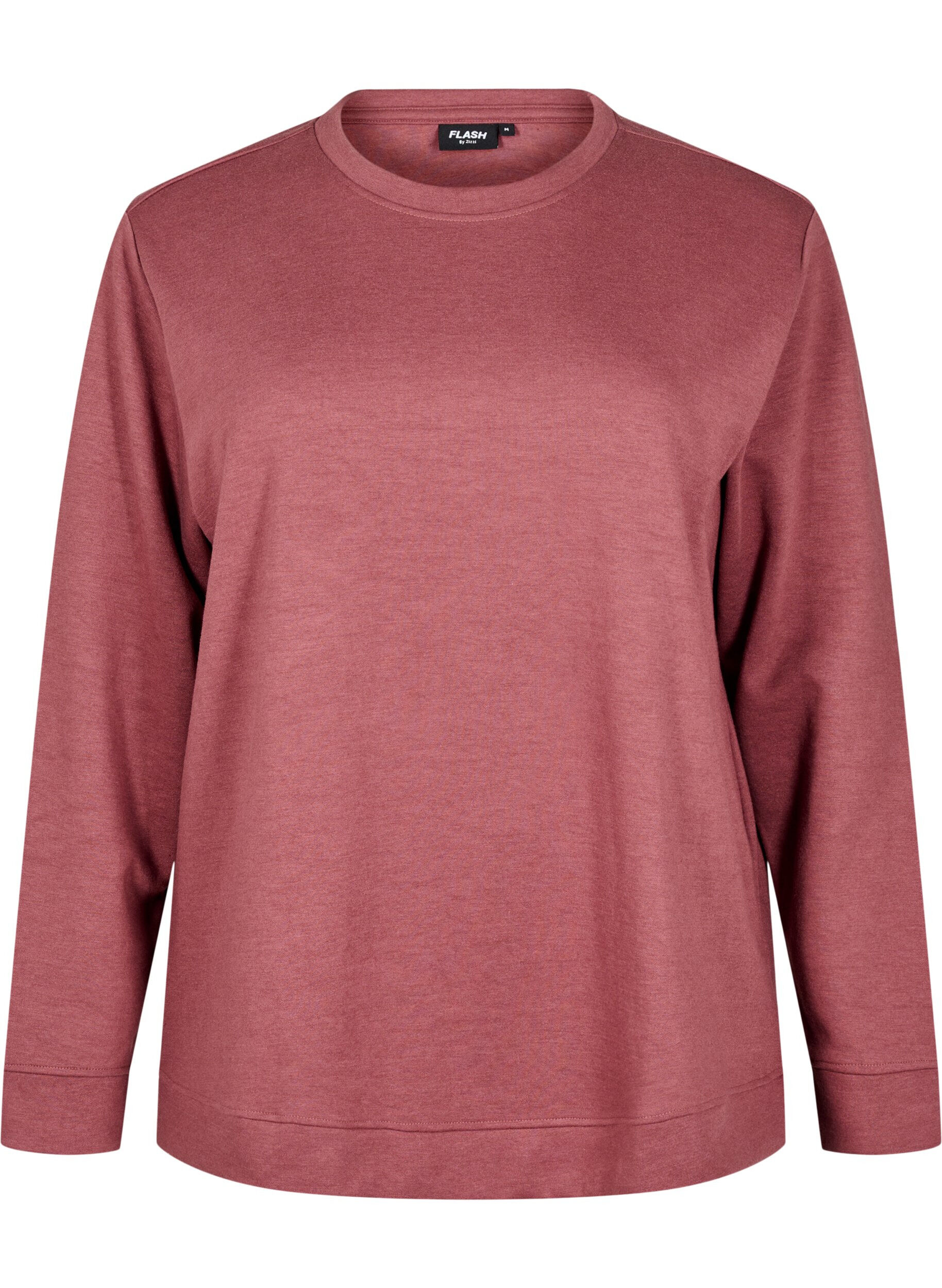 Zizzi FLASH - Sweatshirt mit Rundhalsausschnitt, Braun, Packshot image number 0