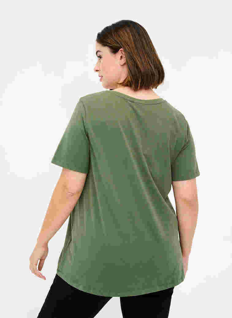Basic T-Shirt, Thyme, Model image number 1