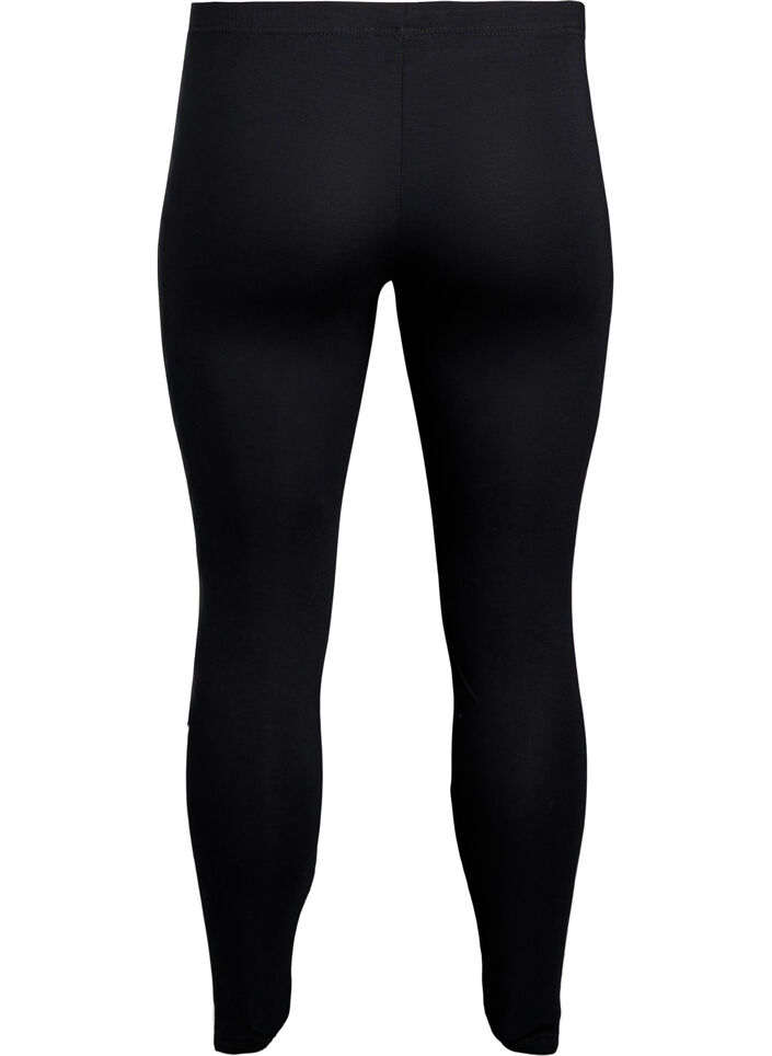 Leggings aus Viskose mit Seitenstreifen, Black W. Stripe, Packshot image number 1