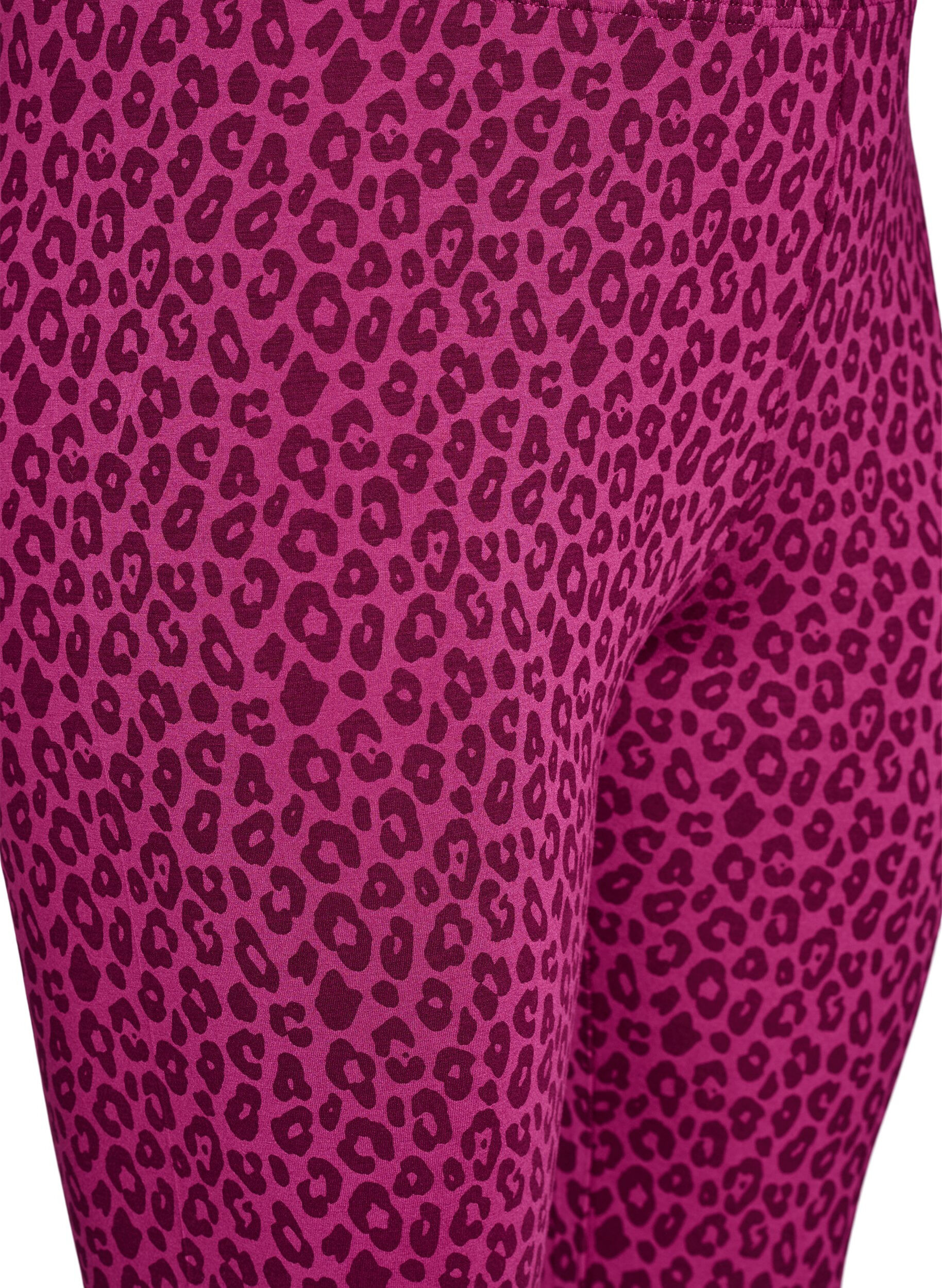 Zizzi Leggings aus Viskose in Kn&ouml;chell&auml;nge, Pink, Packshot image number 2