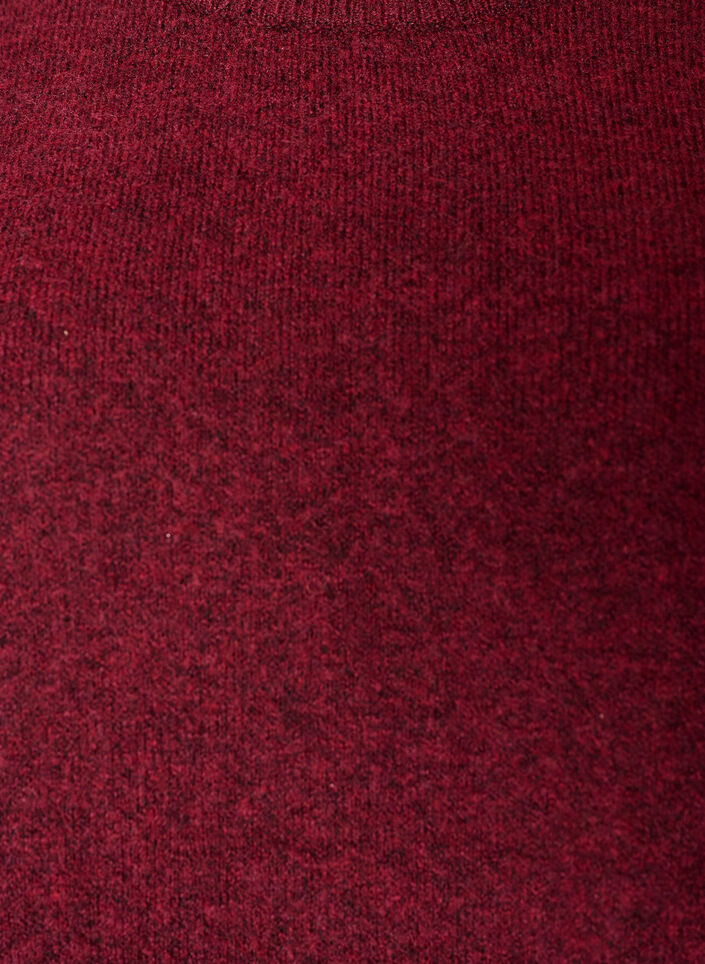 Locker sitzende Strickshirt mit kurzen &Auml;rmeln, Rot, Packshot image number 2