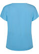 Lockeres Trainings-T-Shirt mit V-Ausschnitt, Blau, Packshot image number 1