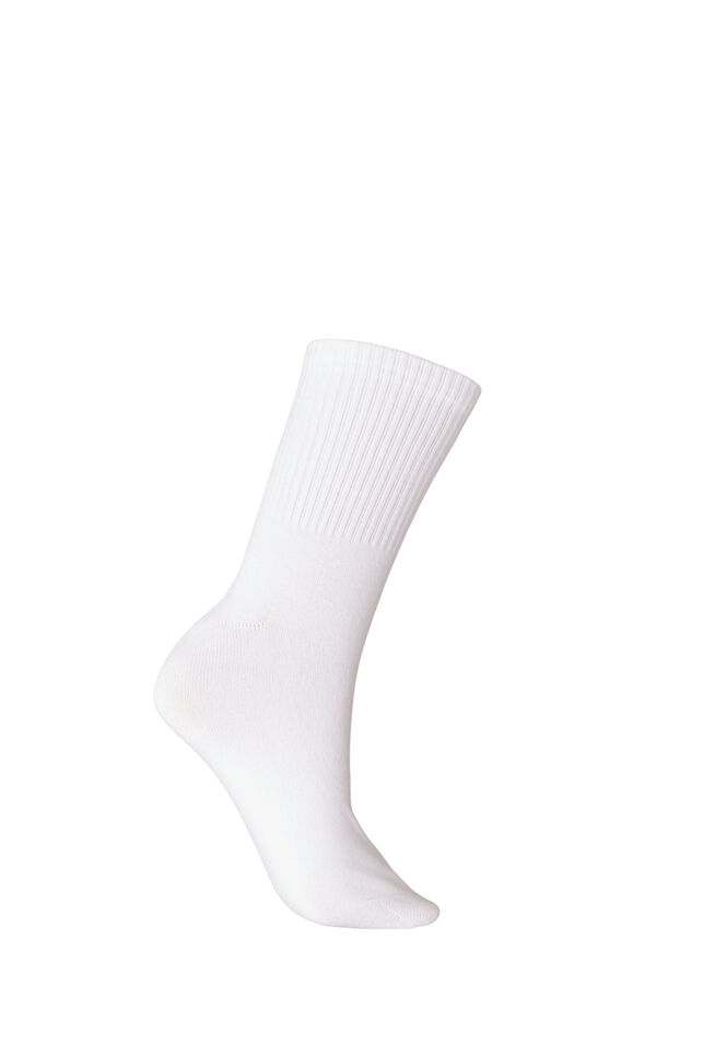 Socken aus Baumwolle mit Muster, Wei&szlig;, Packshot image number 1