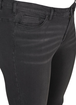 Cropped Amy Jeans, Black washed denim, Packshot image number 2
