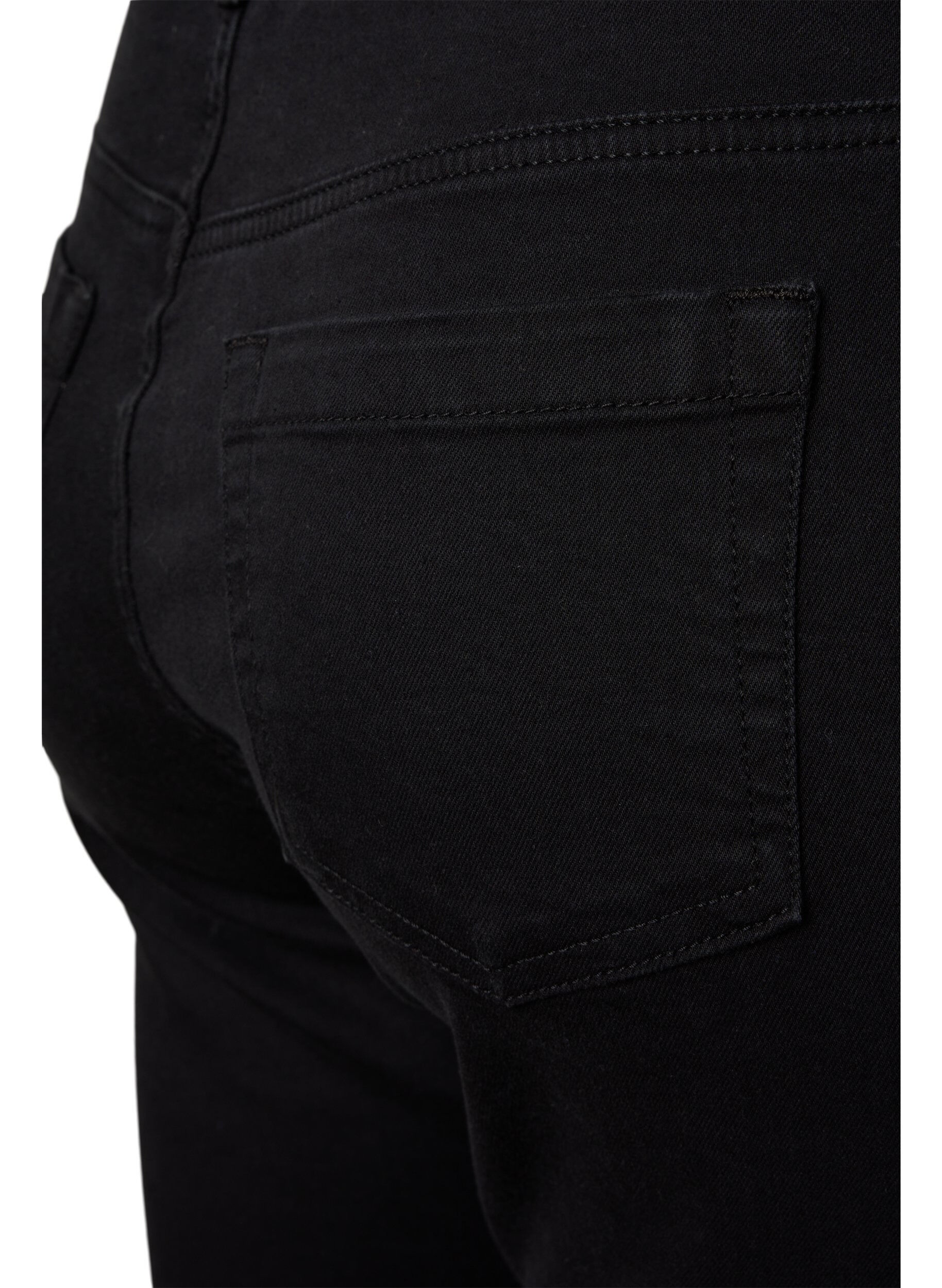 ZizziEllen Bootcut-Jeans mit hoher Taille, Schwarz, Packshot image number 3