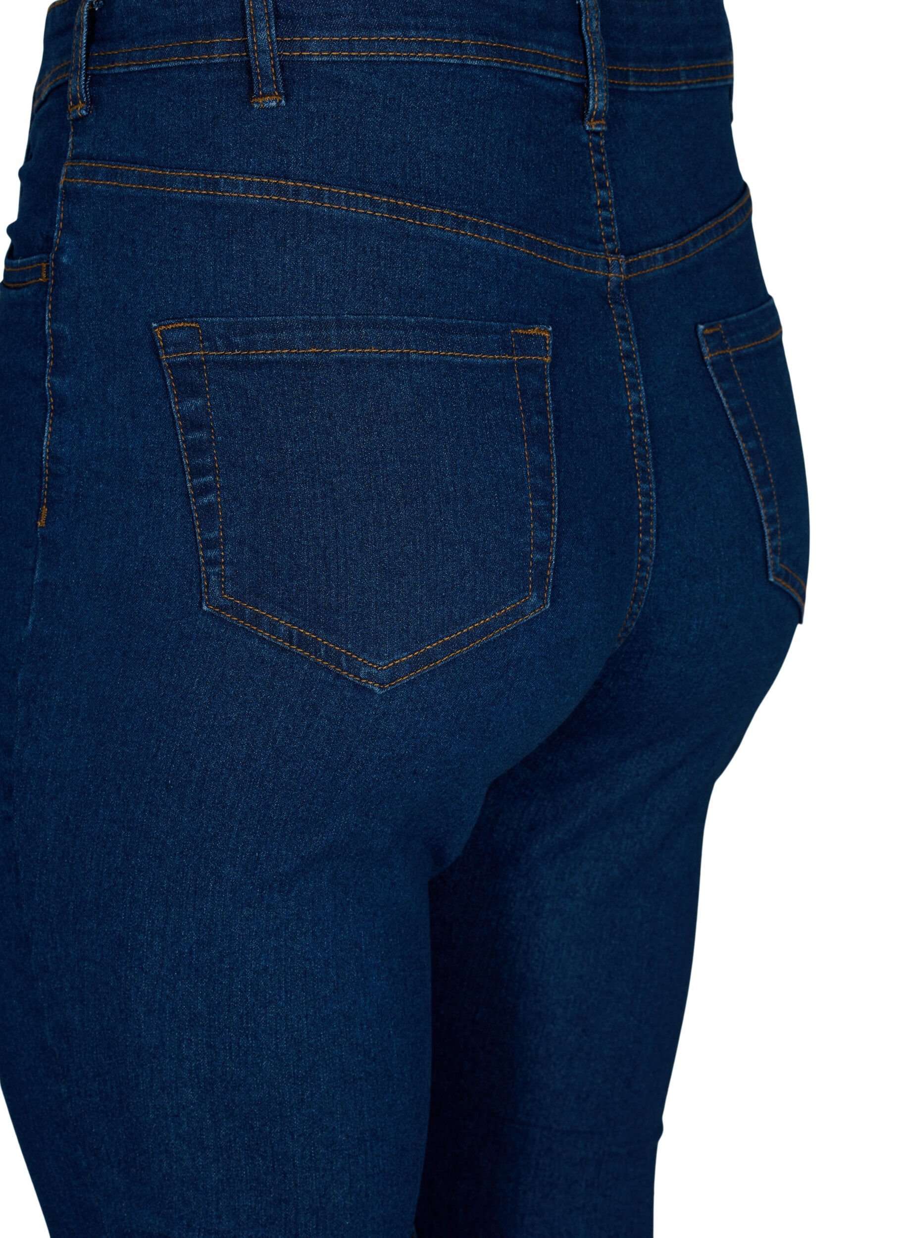 Zizzi Jeans mit Super Slim Fit, Blau, Packshot image number 3