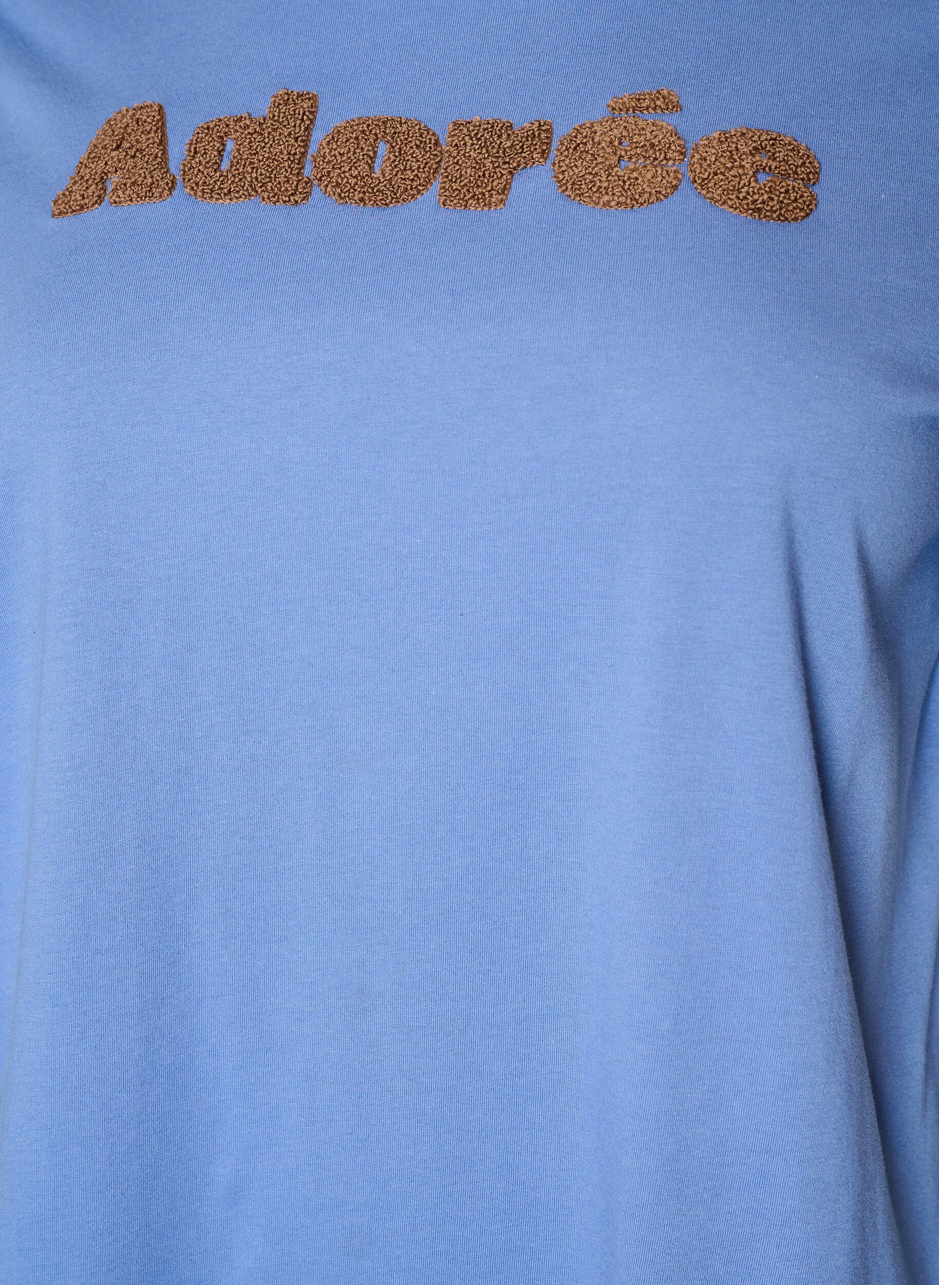 ZizziT-Shirt aus Bio-Baumwolle mit Frontprint, Blau, Packshot image number 2