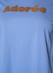 T-Shirt aus Bio-Baumwolle mit Frontprint, Blau, Packshot image number 2