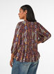 Bluse mit Paisleymuster und Spitzendetails, Lila, Model image number 2