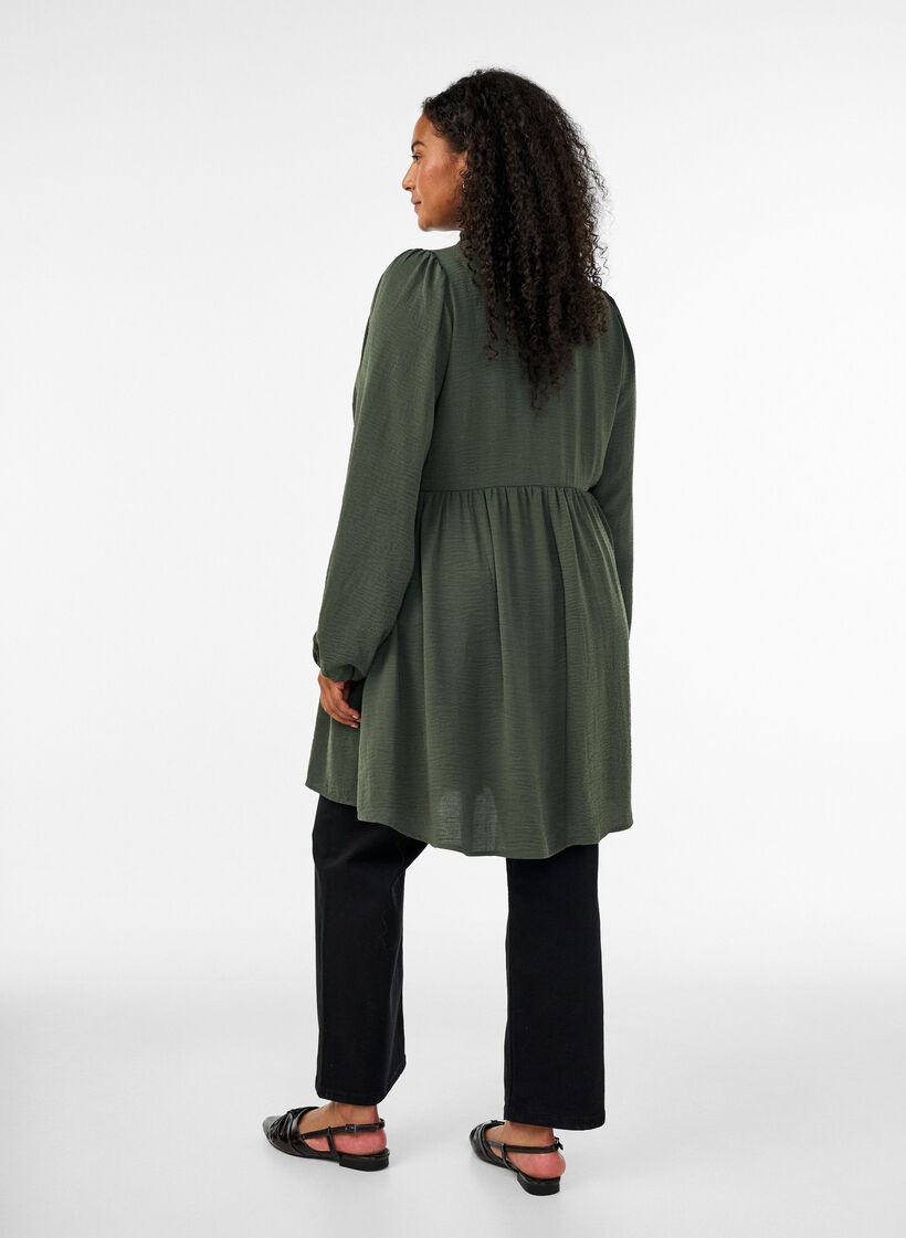 A-Linien-Kleid mit Empire-Linie, Gr&uuml;n, Model image number 2