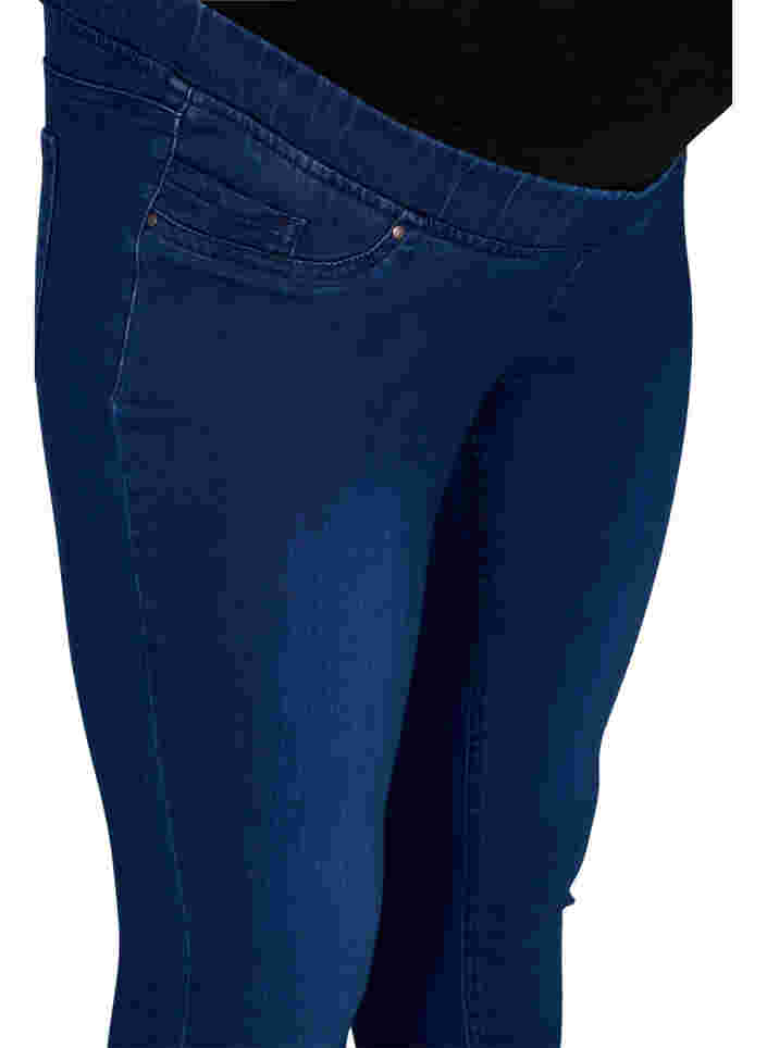 Schwangerschafts-Jeggings aus Baumwollmischung, Dark blue denim, Packshot image number 2