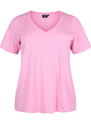 FLASH - T-Shirt mit V-Ausschnitt, Begonia Pink, Packshot image number 0