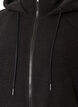 Teddyjacke mit Kapuze und Rei&szlig;verschluss, Schwarz, Packshot image number 2