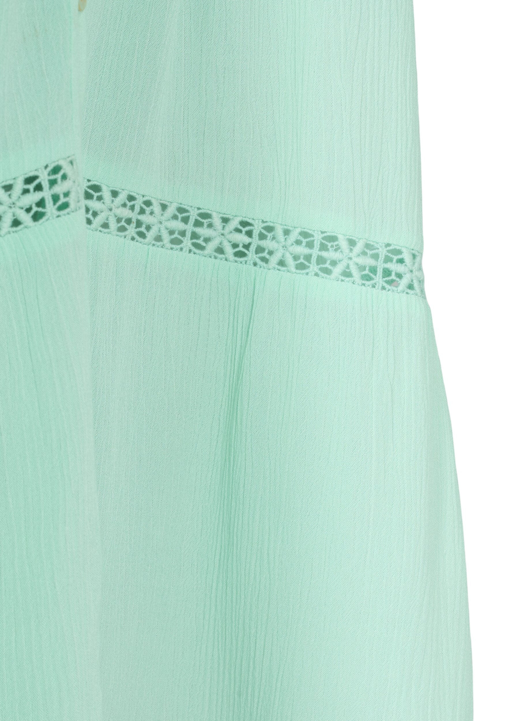 Zizzi Strandtunika mit Off-Shoulder, Brook Green, Packshot image number 3