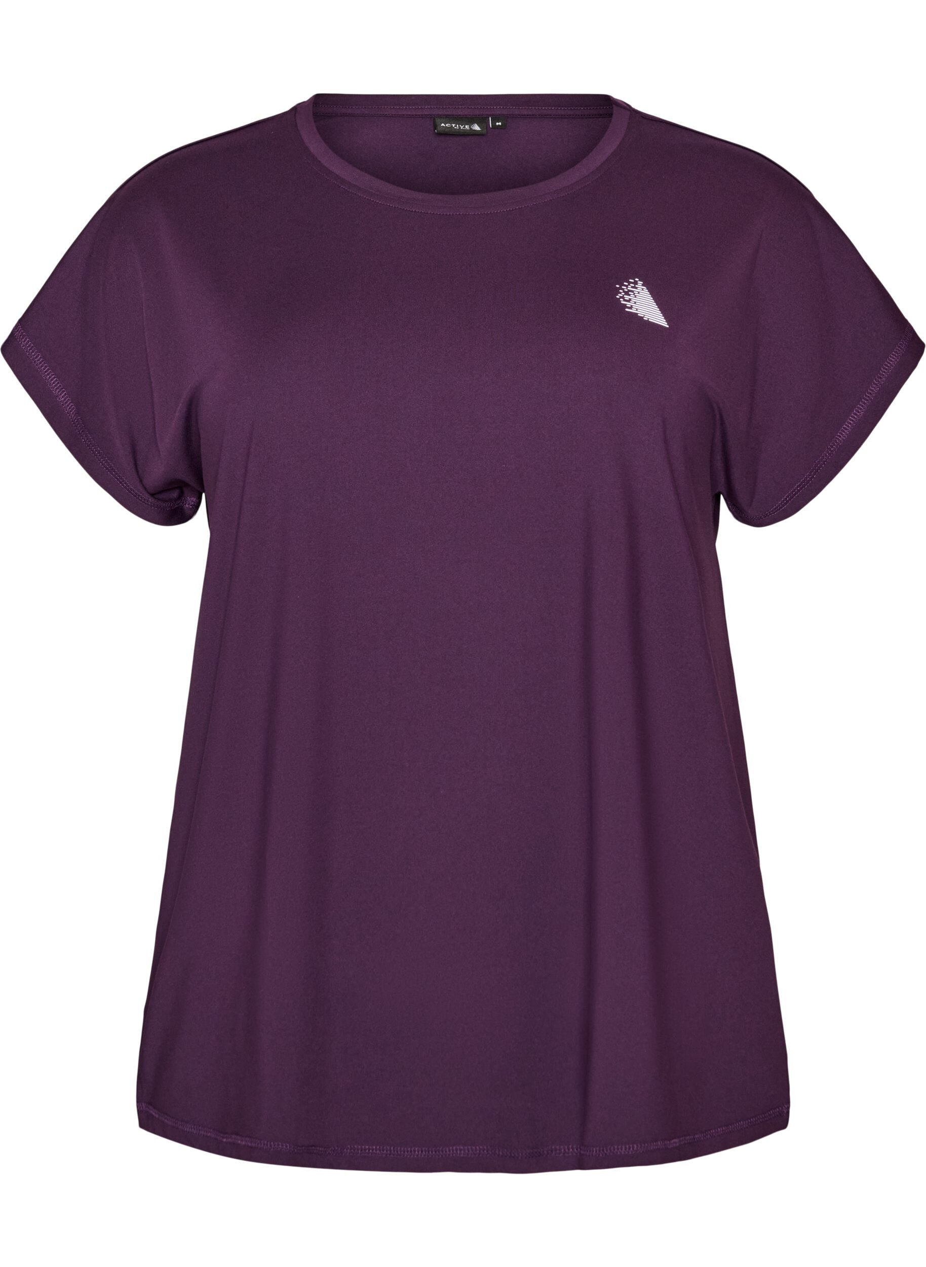 Einfarbiges Trainings-T-Shirt