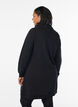 FLASH - Kurzes Sweatshirtkleid mit Stehkragen und Taschen, Schwarz, Model image number 2