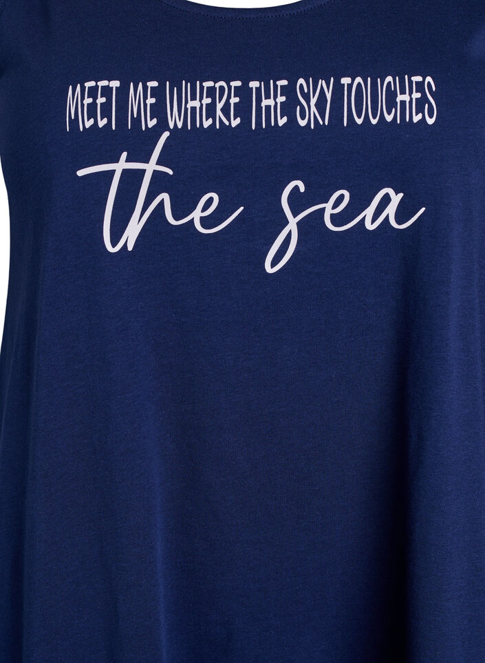 Ärmelloses Kleid in A-Linie, Blau, Packshot image number 2