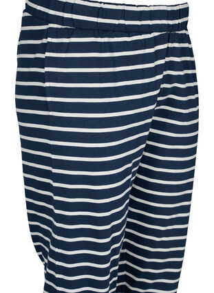 Pyjamahose aus Baumwolle, Navy Blazer Stripe , Packshot image number 2
