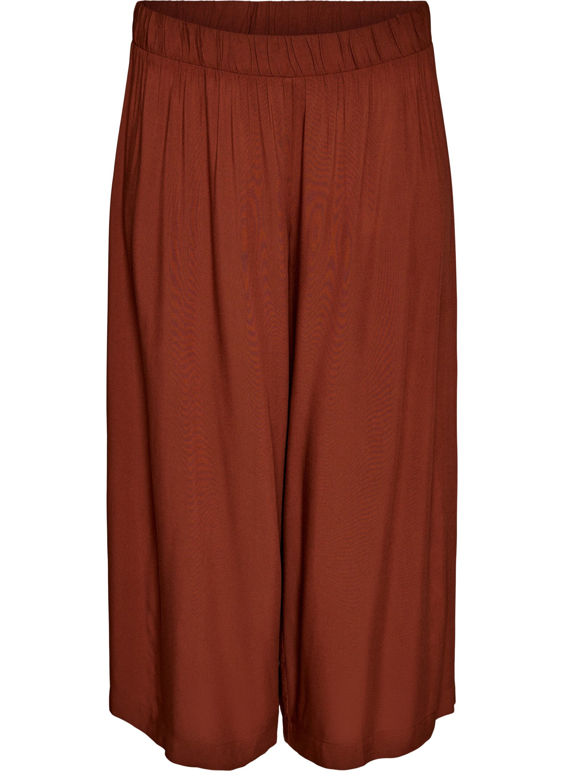 FLASH - Culottes aus Viskose mit hoher Taille und weiten Beinen