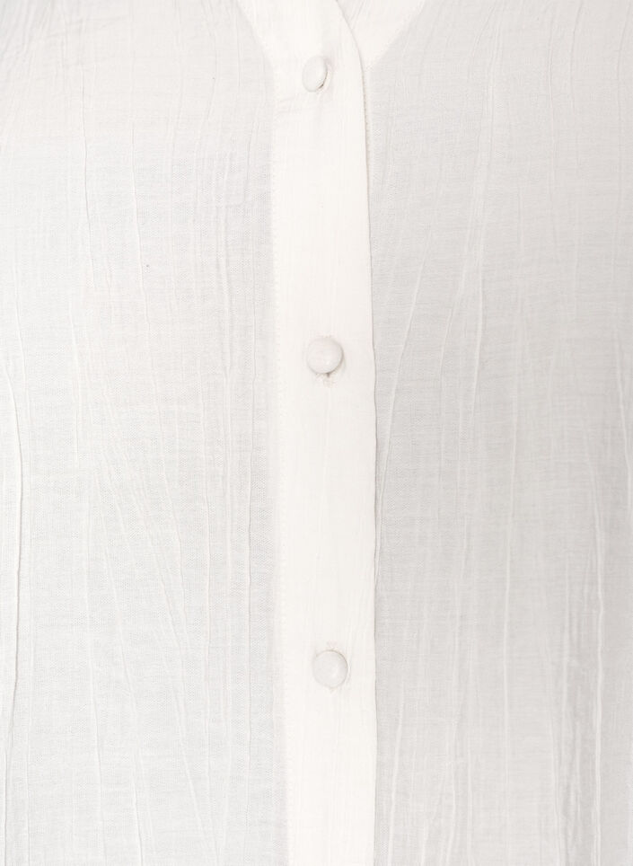 Bluse aus Viskose mit Kn&ouml;pfen und Struktur, Vanille, Packshot image number 2