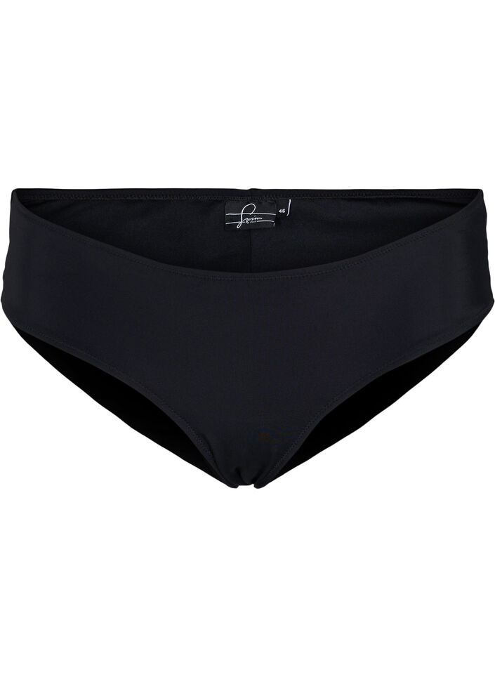 Bikinislip mit regulärer Taillenhöhe, Black, Packshot image number 0