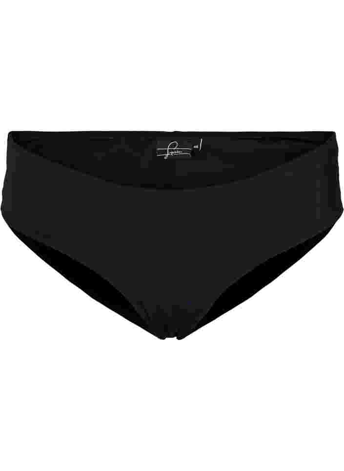 Bikinislip mit regulärer Taillenhöhe, Black, Packshot image number 0